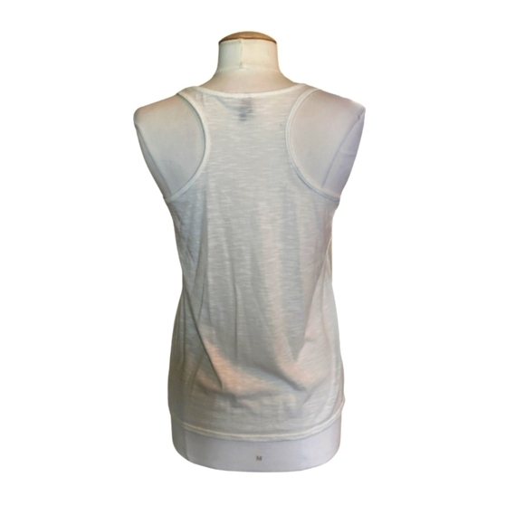 Vanity White Bedazzled Racerback Tank Top - Picture 4 of 5